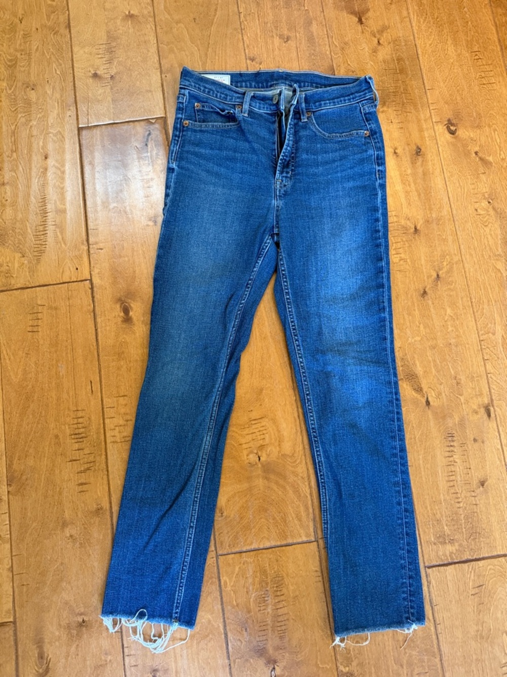 GAP High-Rise Slim Jeans — Blue Wash